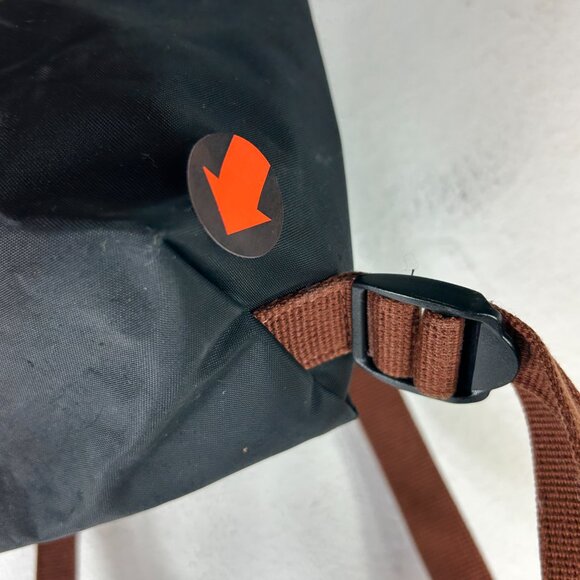 Longchamp Le Preage Black Brown Nylon Leather Backpack small capsule minimalist - Picture 15 of 16